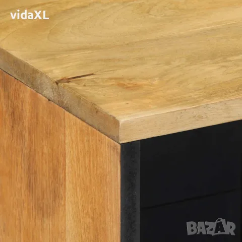 vidaXL Шкаф кафяв 80x33x75 cm Масивна дървесина Манго, снимка 5 - Шкафове - 56147537