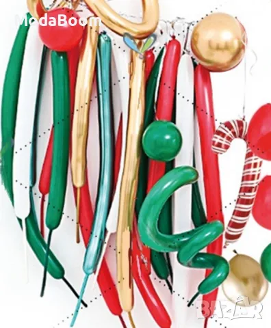 Комплект от 30 Коледни балона - Разнообразие от форми и цветове, снимка 3 - Други стоки за дома - 48426076