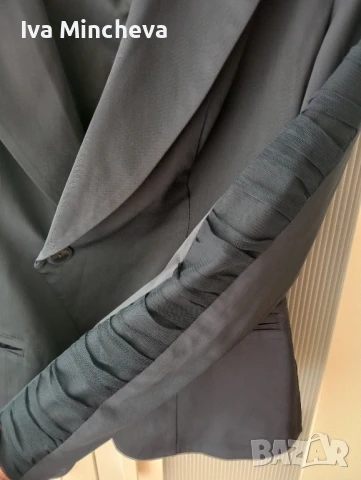 Дамско сако, р-р 38, синьо, снимка 3 - Сака - 50934086