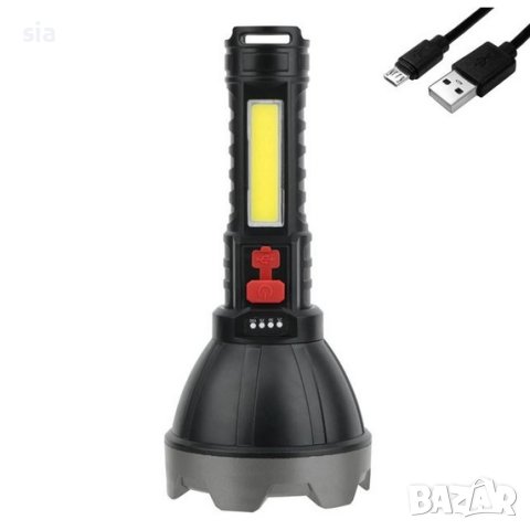 LED фенер, USB, акумулаторен, 4 режима, 1200mAh, снимка 2 - Аксесоари и консумативи - 41972721