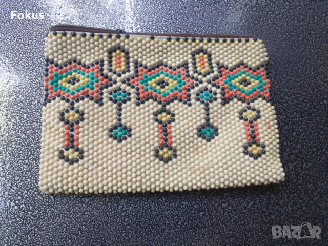 Старо мънистено портмоне, снимка 2 - Антикварни и старинни предмети - 53278818