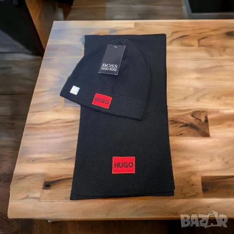 шал и шапка hugo boss loewe gucci , снимка 2 - Шапки - 50749049