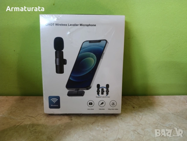 Безжични микрофони K1 – за iPhone / Android / (Plug & Play)