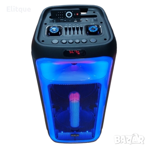 Преносима светеща караоке тонколона с микрофон и дистанционно управление DR-1028