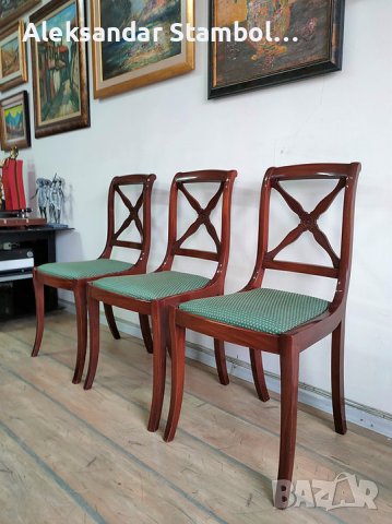 Три стола от масив, снимка 2 - Столове - 41446636