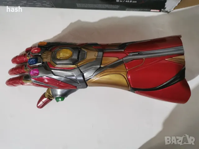 Avengers Marvel Legends Series Iron Man Nano Gauntlet Артикулиран електронен юмрук със светлини, снимка 9 - Други - 48440014