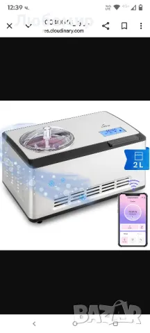 Klarstein Dolce Bacio Smart машина за сладолед / кисело мляко, компресор, снимка 1