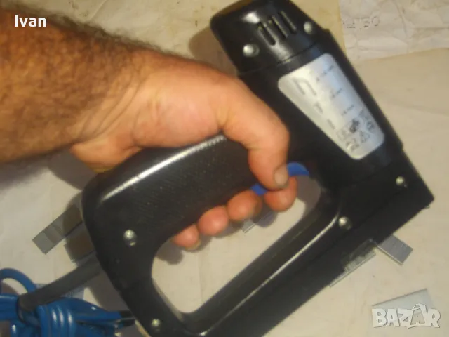 Комбиниран 6-14мм Скоби Пирони Холандски Дърводелски Тапицерски ТАКЕР FERM FET-200 ОТЛИЧЕН