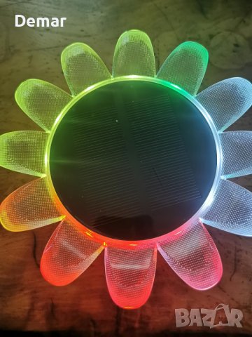 2 броя Соларни цветни лампи цветя за градина, езеро, басейн 8 режима, снимка 8 - Соларни лампи - 41940666