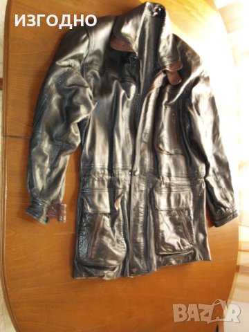 49 ЛЕВА ЧЕРНО 3/4 КОЖЕНО ЯКЕ*