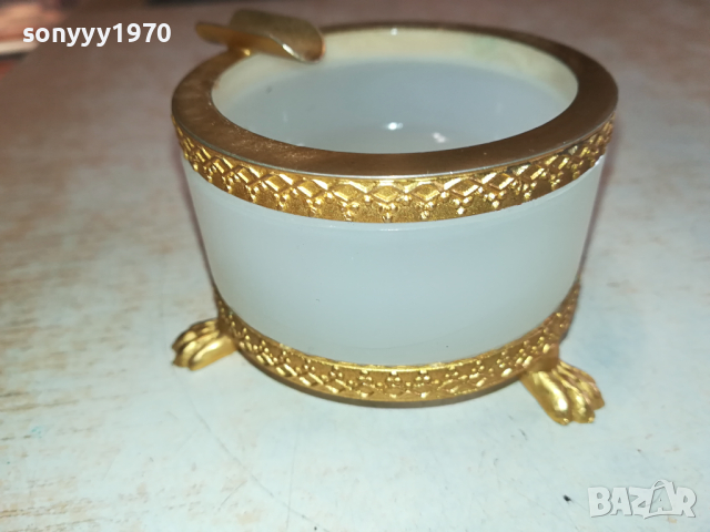 ПЕПЕЛНИК ОТ ГЕРМАНИЯ С МЕДЕН ОБКОВ 1003241535, снимка 10 - Антикварни и старинни предмети - 44698013