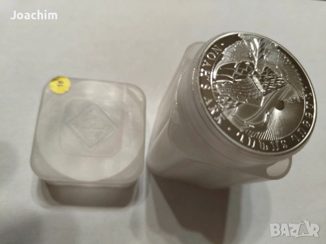 СРЕБЪРНИ МОНЕТИ 1 УНЦИЯ 20БР, снимка 3 - Нумизматика и бонистика - 53060519