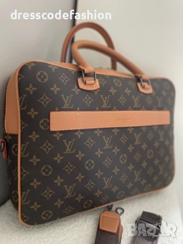 Кожена чанта за лаптоп Louis Vuitton , снимка 10 - Части за лаптопи - 53813605