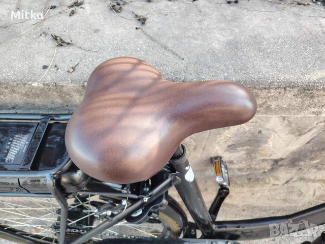 28 цола електрически велосипед с 7 скорости усилени капли амортисьори предни като нов , снимка 10 - Велосипеди - 53864905