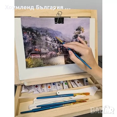 ПРОМО ЦЕНА! Комплект за рисуване със статив тип куфарче, снимка 5 - Ученически пособия, канцеларски материали - 41391391
