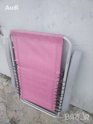 Сгъваем стол шезлонг сподлкътници, функция за люлеене  Удобен, комфортен, без забележки, снимка 2 - Градински мебели, декорация  - 41644727