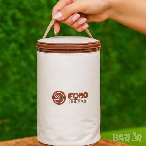 Комплект кутии за обяд с термо чанта – топла храна навсякъде, снимка 3 - Други - 51852466