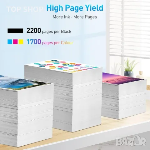 Clywenss 408L мастилени касети, съвместими с Epson 408L 408XL,4 касети, снимка 3 - Консумативи за принтери - 49965458