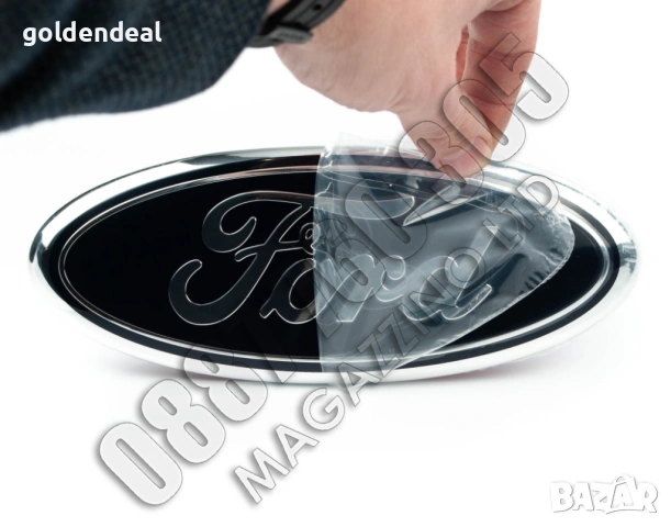 Голяма Емблема Бус Форд Ford F150 230 мм. с пинове, снимка 3 - Аксесоари и консумативи - 53755103