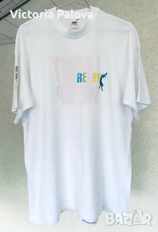 Бяла рекламна тениска, снимка 7 - Тениски - 41748220
