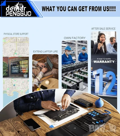 Батерия за Dell 97Wh 6GTPY 5XJ28 GPM03 05041C 5D91C 1P6KD 4GVGH P56F, снимка 4 - Батерии за лаптопи - 50399853