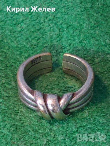 Стар АРТ НУВО ПОСРЕБРЕН БРОНЗОВ ПРЪСТЕН - ПАНДЕЛКА с ПЕЧАТ S925 РЕГУЛИРУЕМ РЕТРО МОДЕЛ 38511, снимка 17 - Антикварни и старинни предмети - 41451022
