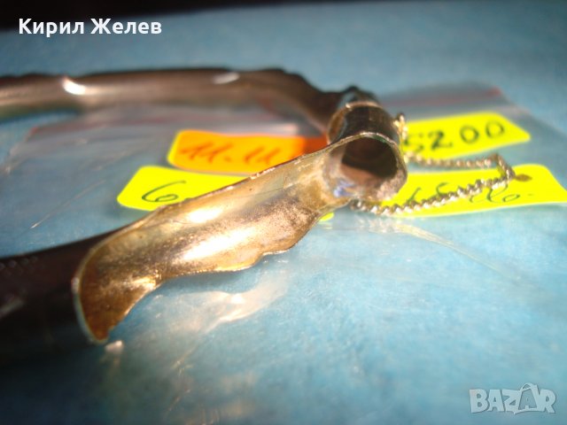 ВИНТИДЖ СТАРА РЕТРО АРТ СТОМАНЕНА ДЪЛБОКО ПОСРЕБРЕНА АРТ ГРИВНА МАЙСТОРСКА ИЗРАБОТКА АНГЛИЯ 25200, снимка 14 - Антикварни и старинни предмети - 34632222
