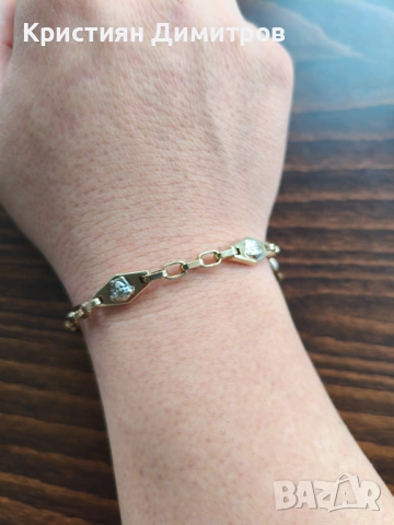  Нова Златна гривна -14 карата , снимка 4 - Гривни - 53244677