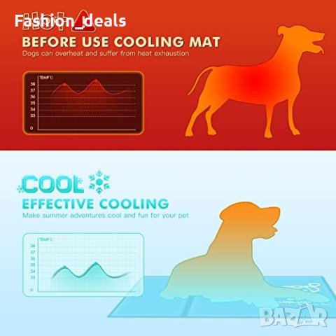 Нова Охлаждаща издръжлива постелка за кучета котки с нетоксичен гел, снимка 7 - За кучета - 42187021