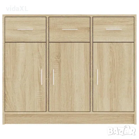 vidaXL Сайдборд, дъб сонома, 91x28x75 см, инженерно дърво, снимка 5 - Бюфети - 56148029