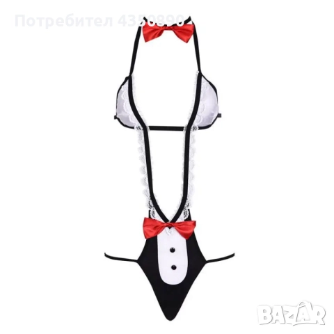 Еротичен костюм на камериерка - Код 2020, снимка 11 - Бельо - 52000845