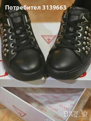 Кожени кецове Guess , снимка 2 - Кецове - 47616923