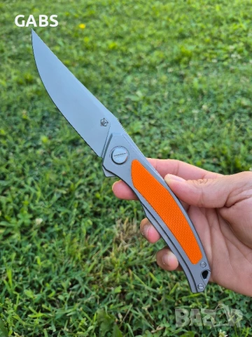 Сгъваем нож Shirogorov Quantum Ursus Lone,Cromax PM,два цвята,SH204, снимка 8 - Ножове - 50231870