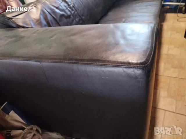 Диван и два фотьойла от естествена кожа, снимка 6 - Дивани и мека мебел - 49383681