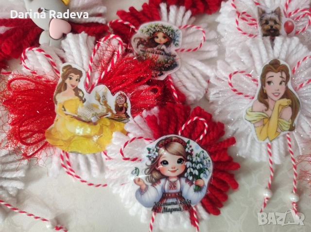 Брошка Лале-Мартеници,Осми Март, снимка 12 - Подаръци за жени - 53374119