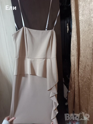 Рокля и сако в бежово, снимка 3 - Сака - 53057057