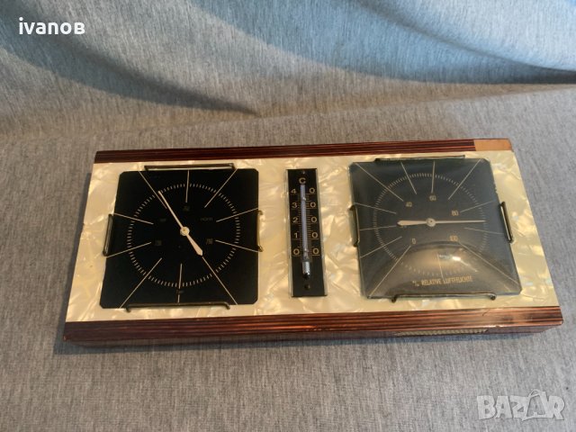 барометър  термометър влагомер, снимка 1 - Антикварни и старинни предмети - 42720560