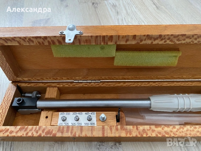 Вътромер с измервателен часовник, снимка 4 - Шублери - 53389727