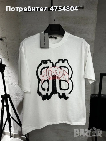 Най-високо качество мъжки тениски Баленсиага, снимка 12 - Тениски - 53709471