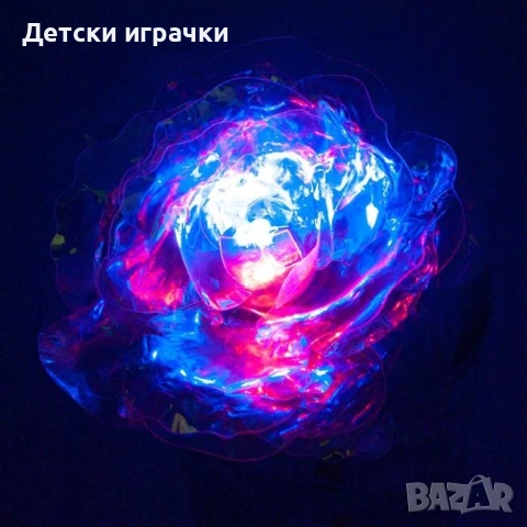 Вечна Роза в кутия със златно покритие 40см с LED светлини, снимка 7 - Други - 53091849