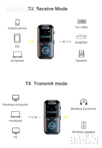 Bluetooth AUX трансивър – приемник и предавател, снимка 11 - Аксесоари и консумативи - 53135984