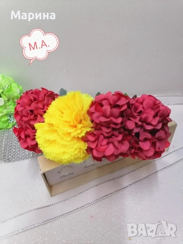 Диадема с цветя, вариант 23, снимка 4 - Аксесоари за коса - 52688406