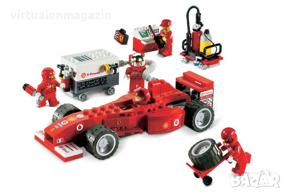 Конструктор Лего - Lego Ferrari -  8673 - Ferrari F1 Fuel Stop, снимка 8 - Колекции - 36039986