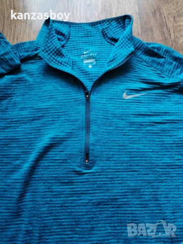 Nike Maillot Element Sphere 1/2 Zip - мъжка термо блуза КАТО НОВА ХЛ, снимка 3 - Блузи - 52828785