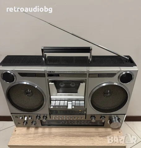 🔉Ретро колекционерски радиокасетофон AKAI AJ-500FL - Boombox - Профилактиран🔉, снимка 7 - Радиокасетофони, транзистори - 56001951