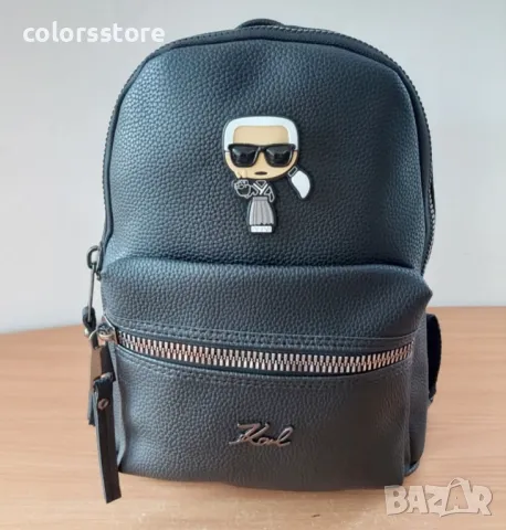 Черна раница  Karl Lagerfeld кодBSG81, снимка 4 - Раници - 39781822