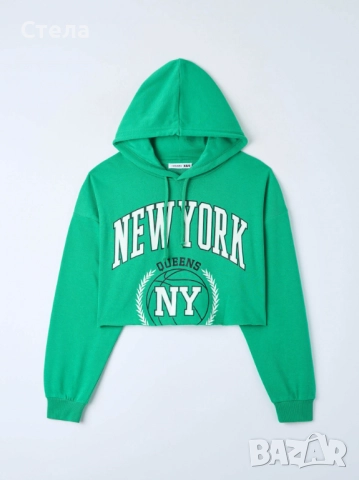 Terranova кроп скъсен суитчър, РАЗЛИЧНИ ЦВЕТОВЕ, дамски, детски, за момиче, сив, нов, с етикет, снимка 11 - Суичъри - 47134658