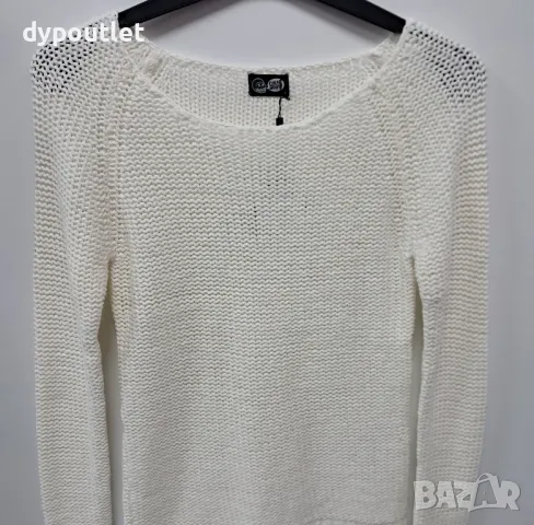 Дамска памучна блуза дълъг ръкав Cheap Manday, размер - S, цвят - бял., снимка 2 - Блузи с дълъг ръкав и пуловери - 48144100