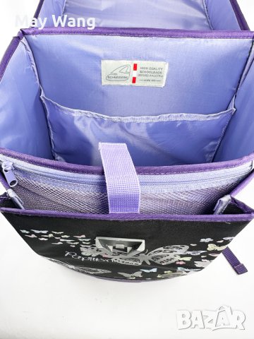 Ученически раница Schneiders , 39x31x17cm, 21 л, водоотблъскващ, Черен, снимка 6 - Раници - 42025274