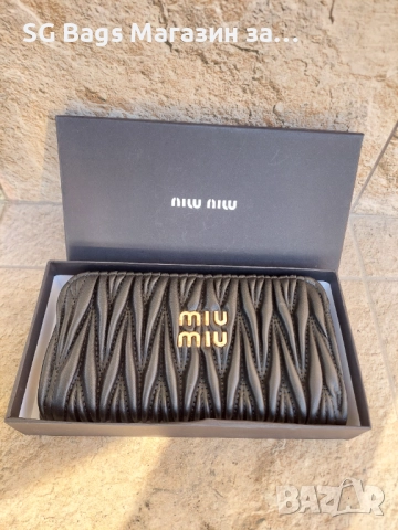 Miu miu miv miv  дамско портмоне дамски портфейл код 900, снимка 3 - Портфейли, портмонета - 35671690